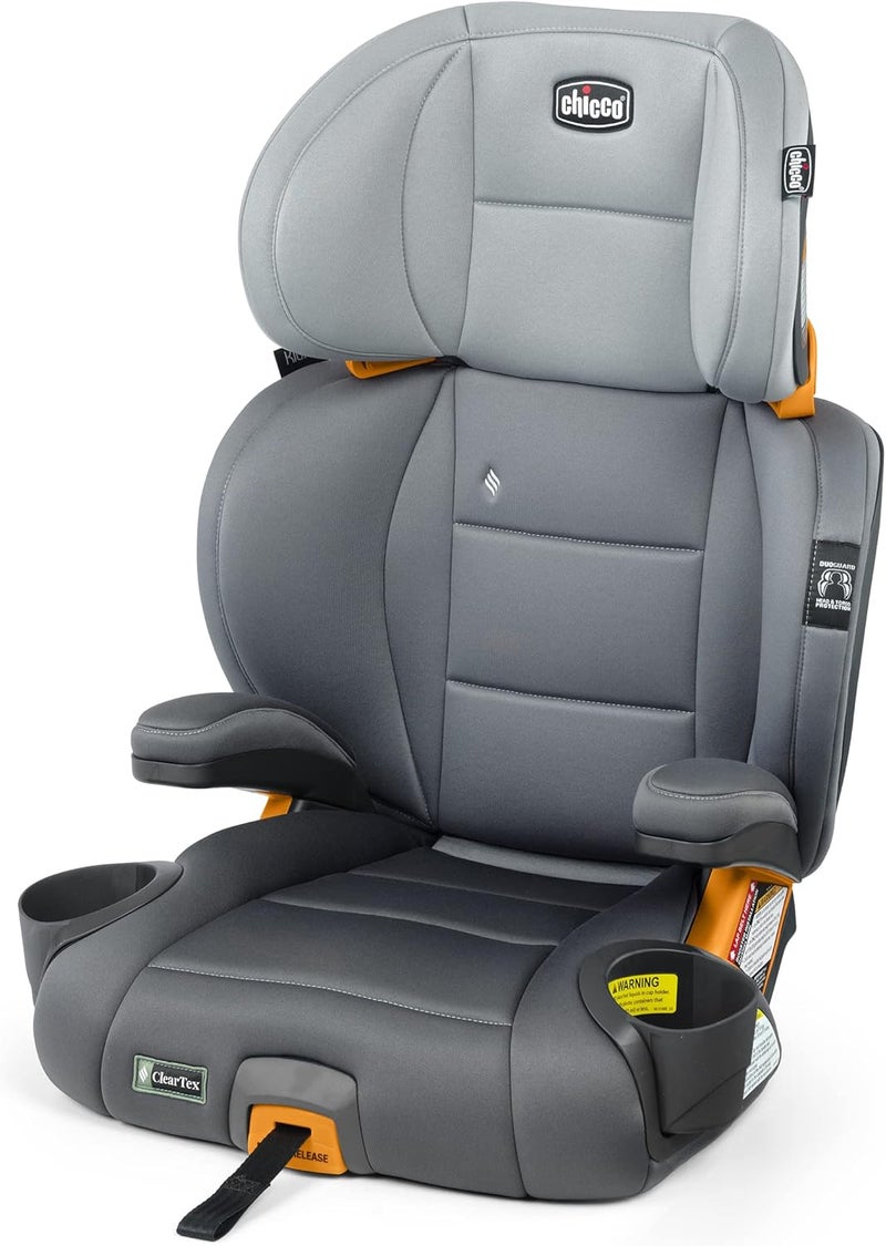 Chicco مقعد سيارة Chicco KidFit ClearTex Plus 2 في 1 مع حزام أمان، Drift - Image 1